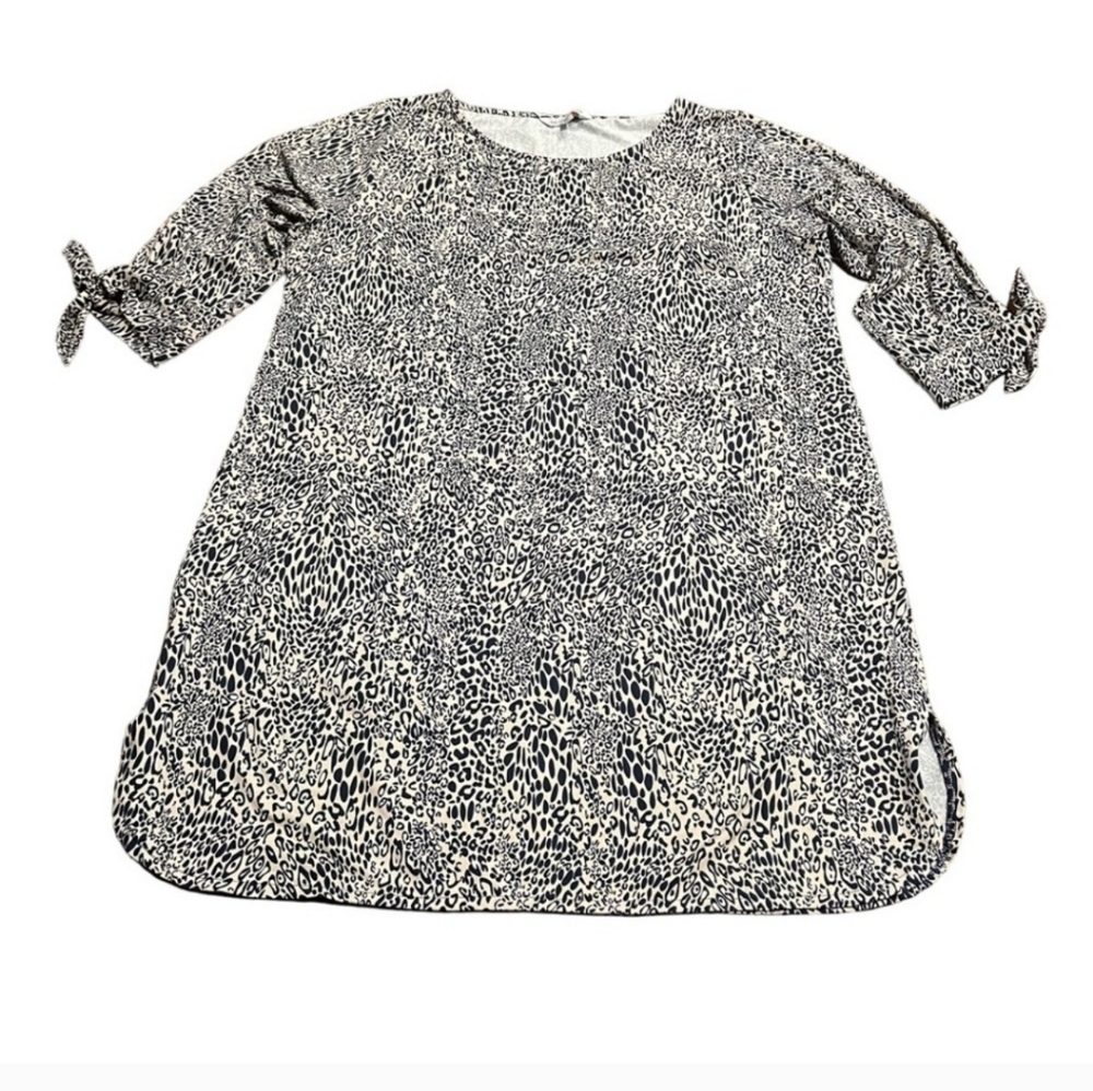 La Mer Luxe Scoop Neck Leopard Print Dress